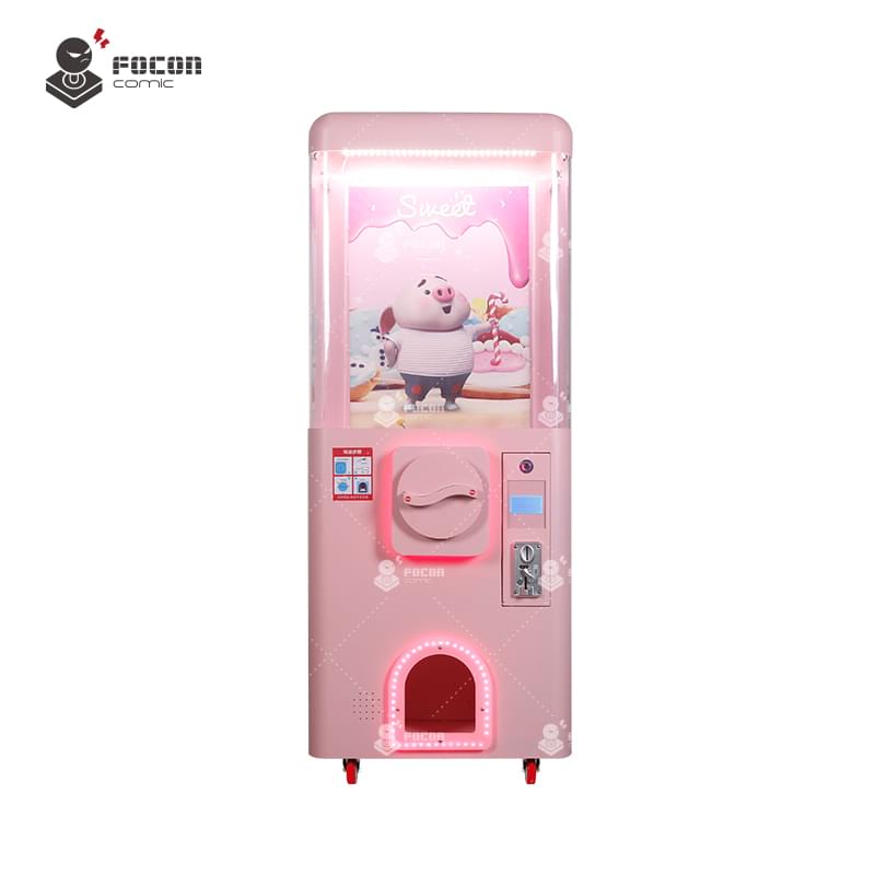 Custom Pink Sweet Colorful Bar Gashapon Vending Gift Machine