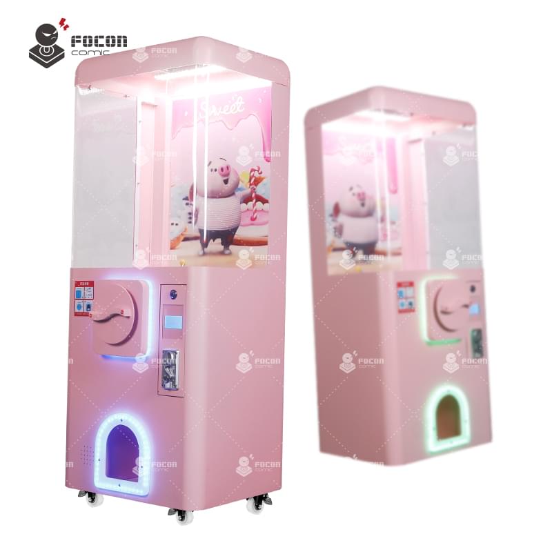 Custom Pink Sweet Colorful Bar Gashapon Vending Gift Machine